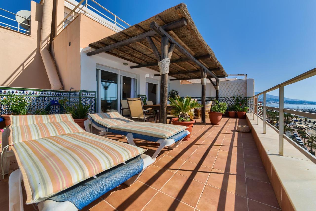 Holidays2Fuengirola Duplex With Stunning Sea View, Terraces,1St Line Beside Port Exteriér fotografie